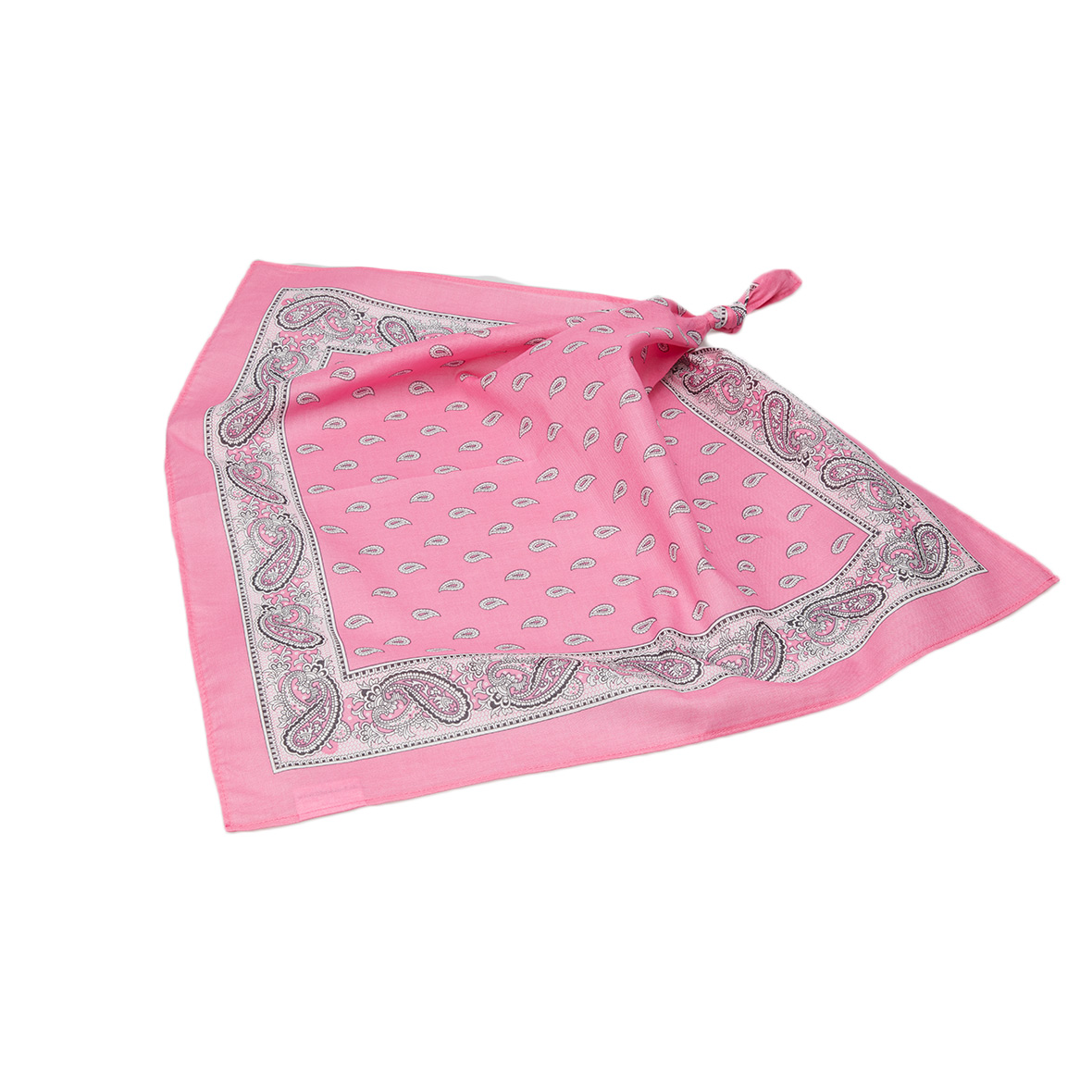 Original Glarner Tüechli Classic Bandana 70 x 70 cm rosa mit Paisley-Muster glarner tüechli bandana rosa