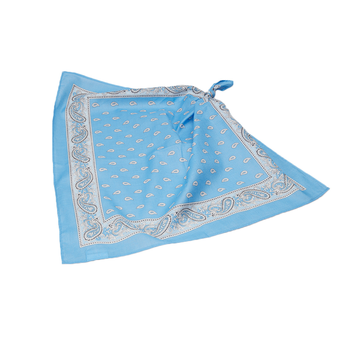 Original Glarner Tüechli Classic 50 x 50 cm azurblau mit Paisley-Muster glarner tüechli classic azurblau