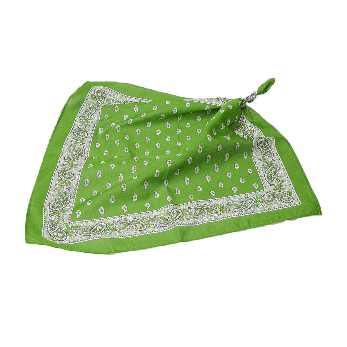 Original Glarner Tüechli Classic 50 x 50 cm lindgrün mit Paisley-Muster glarner tüechli classic linde