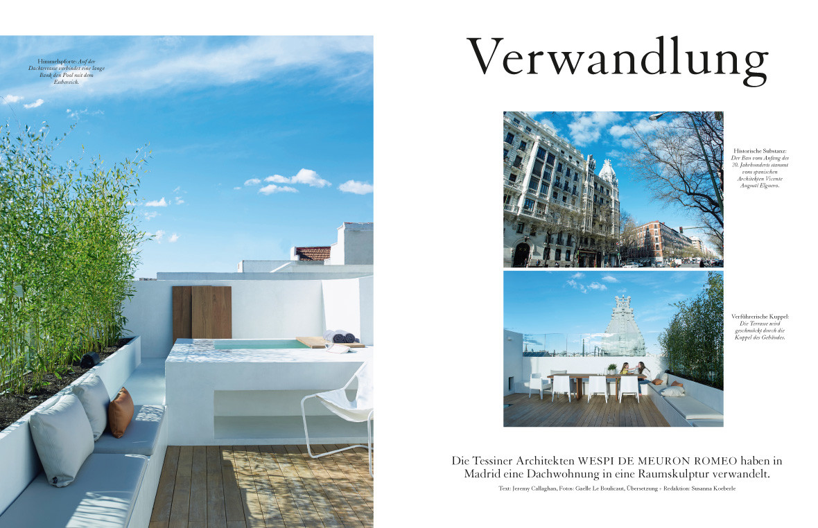 Beitrag Verwandlung in Wohnzeitschrift