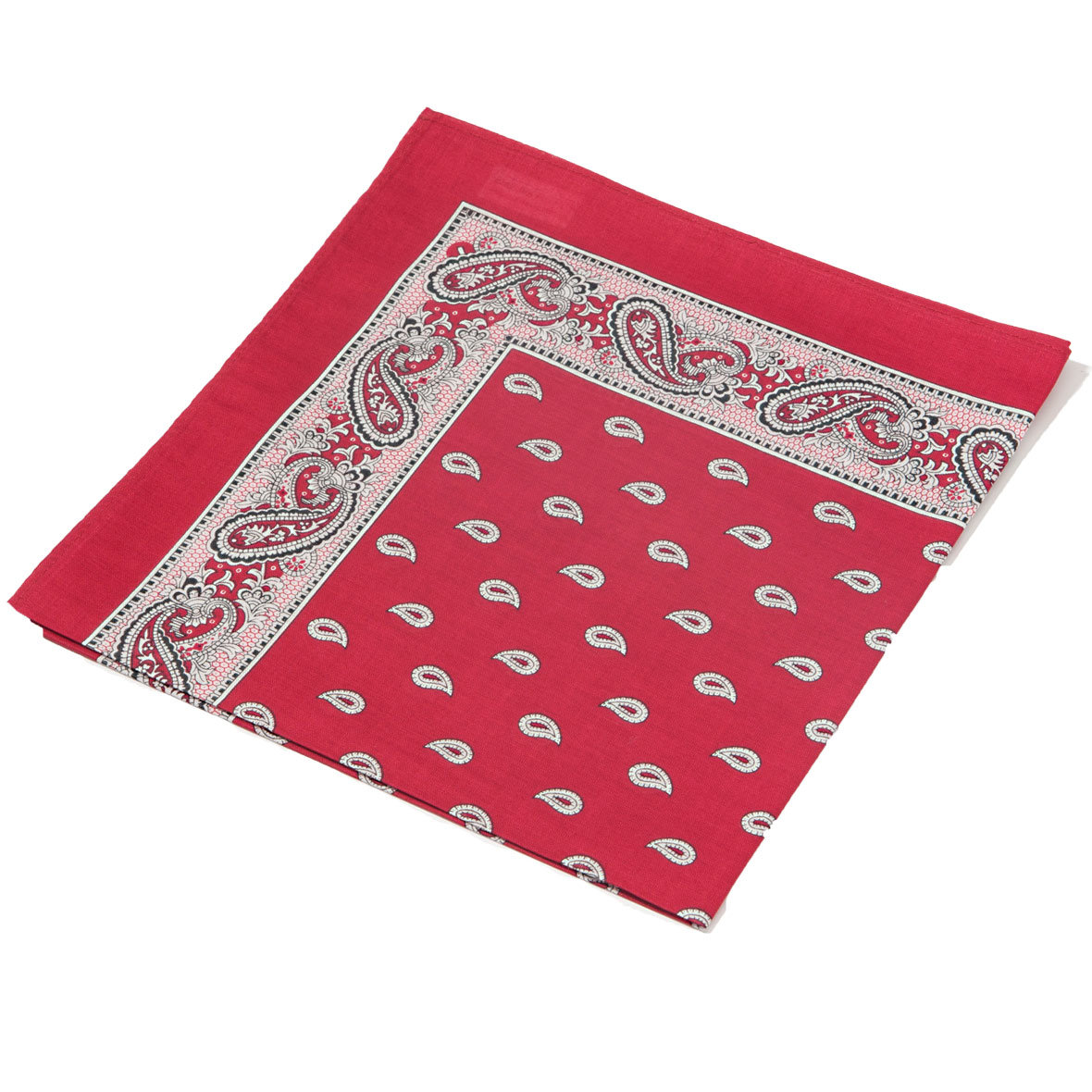 Original Glarner Tüechli Classic 50 x 50 cm und Bandana 70 x 70 cm bordo mit Paisley-Muster glarner tüechli bordo