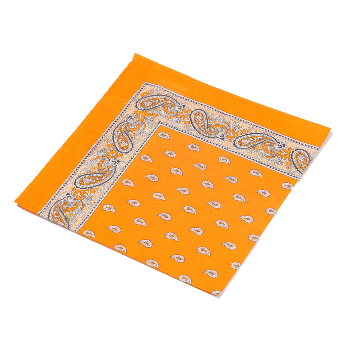 Original Glarner Tüechli Classic 50 x 50 cm mandarin mit Paisley-Muster glarner tüechli classic mandarin