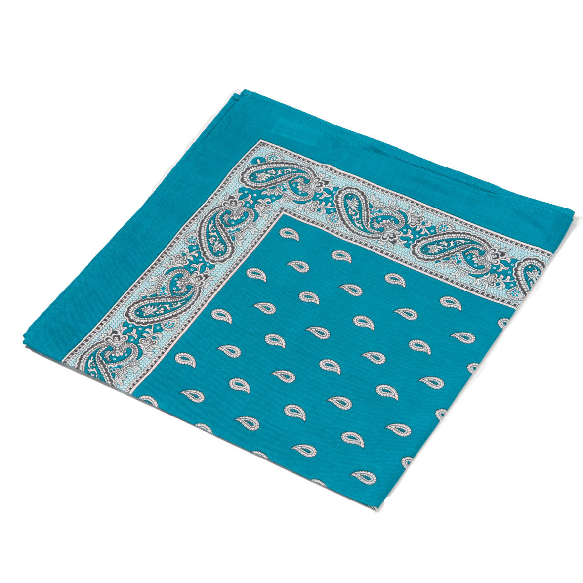 Original Glarner Tüechli Classic 50 x 50 cm petrol mit Paisley-Muster glarner tüechli classic petrol