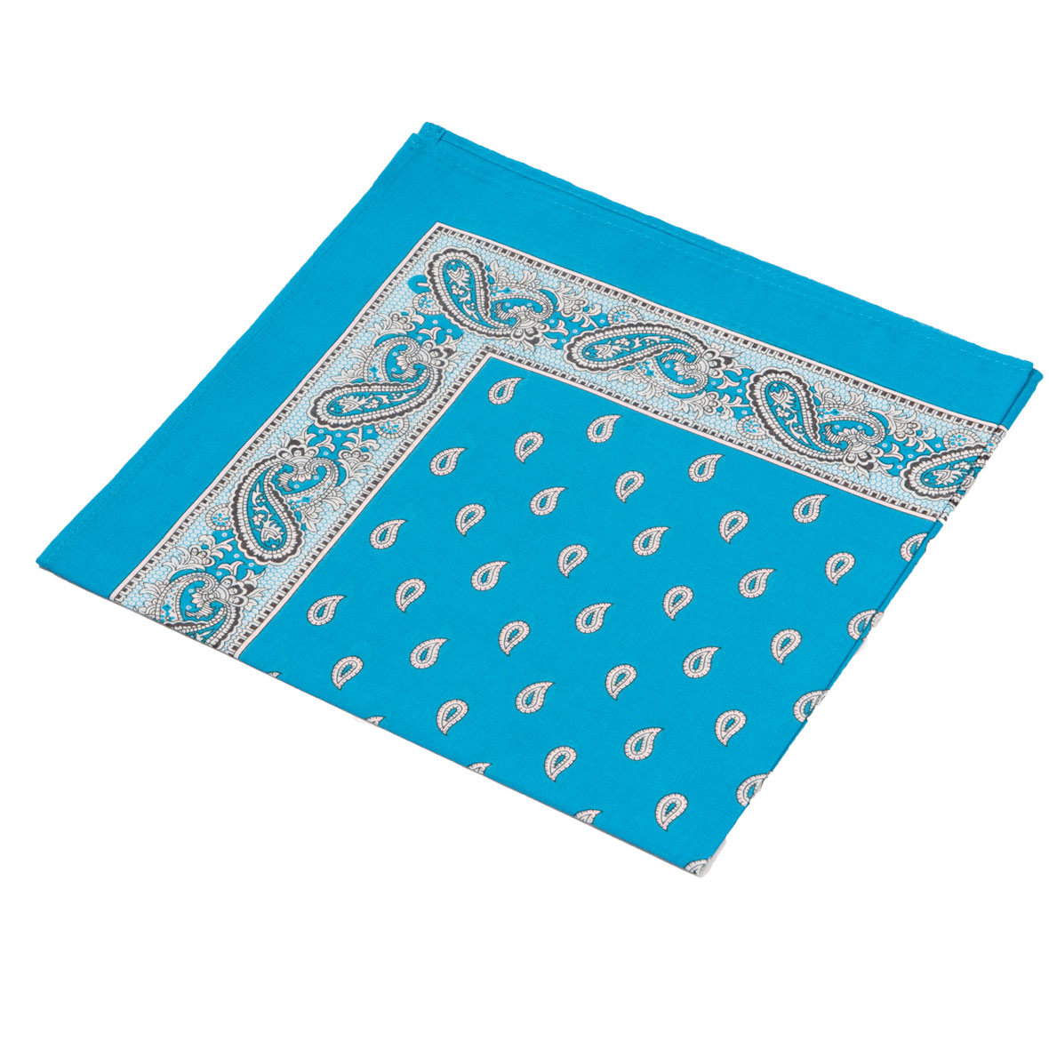 Original Glarner Tüechli Classic 50 x 50 cm türkis mit Paisley-Muster glarner tüechli classic türkis