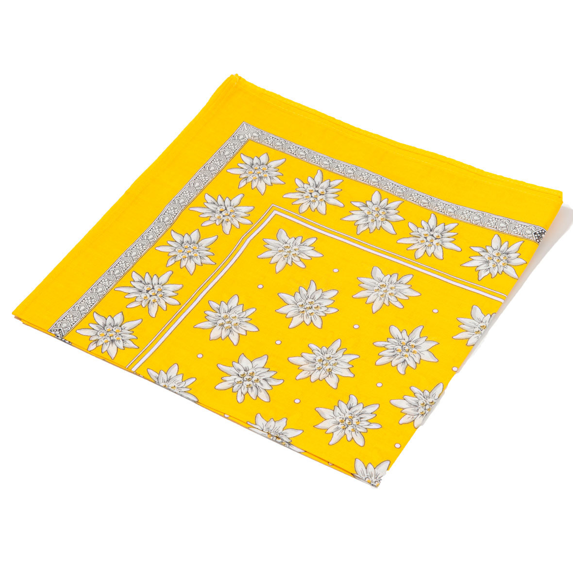 Original Glarner Tüechli Edelweiss 50 x 50 cm sun glarner tüechli edelweiss sun