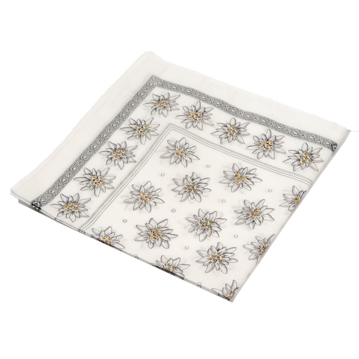 Original Glarner Tüechli Edelweiss 50 x 50 cm weiss glarner tüechli edelweiss weiss