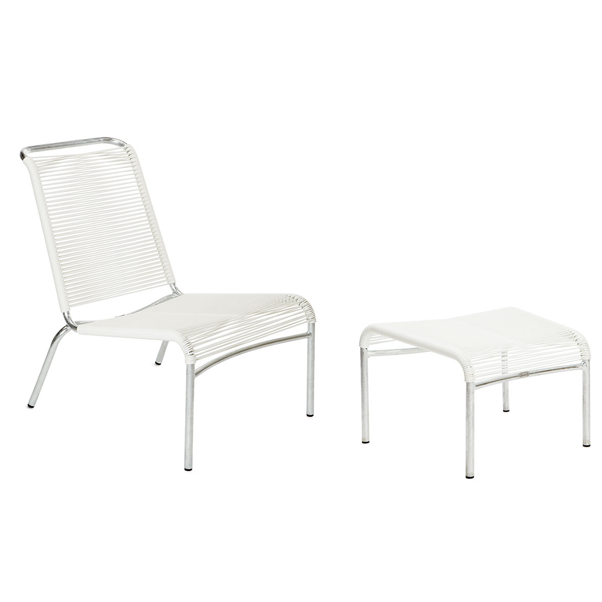 Altorfer Lounge-Set in Weiss mit Armlehnen von Embru altorfer lounge set in weiss mit armlehnen