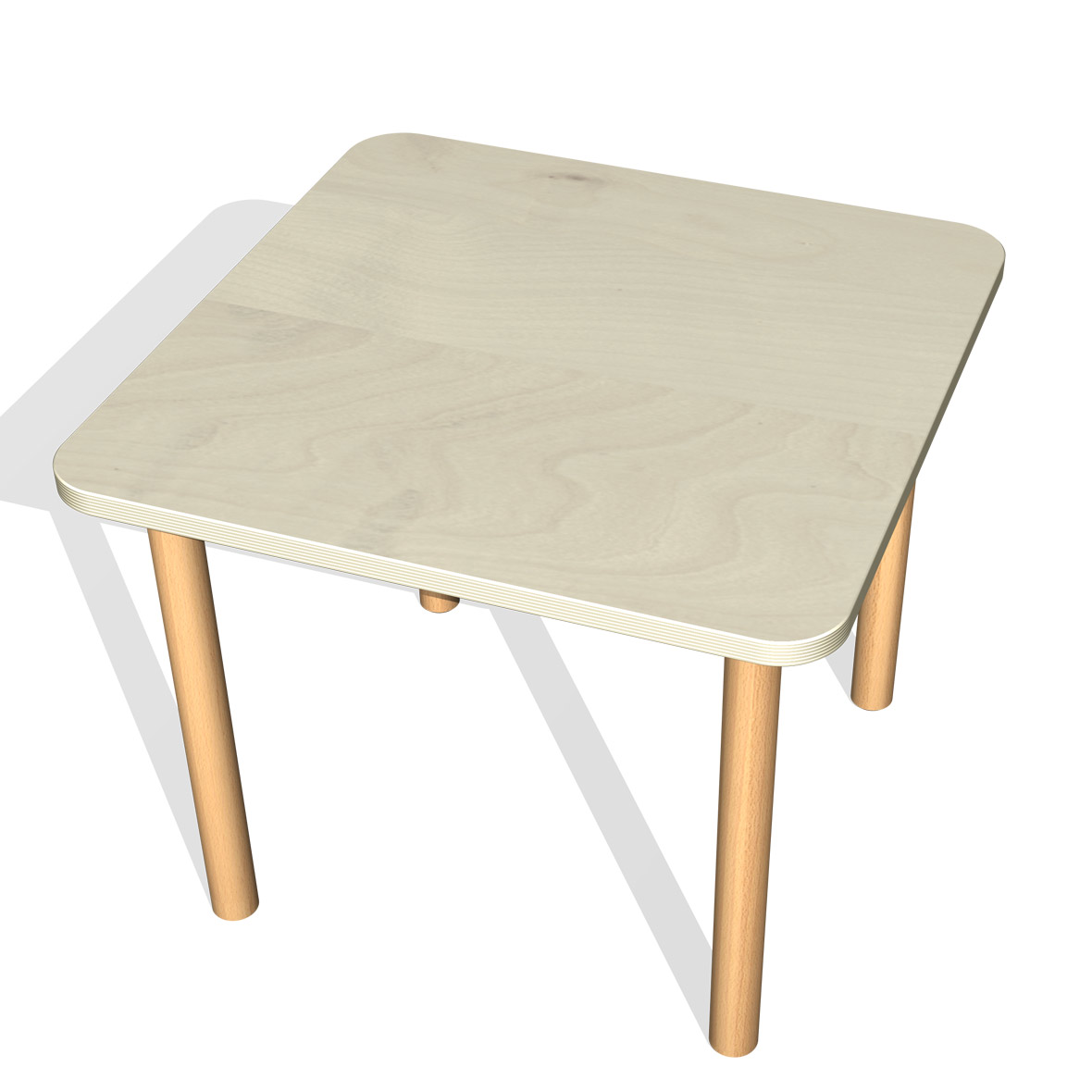 Kindertisch 60 x 60 x 48 cm von Weizenkorn kindertisch 60 x 60 x 48 cm von weizenkorn