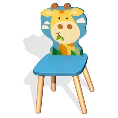 Kinderstuhl Giraffe Holz
