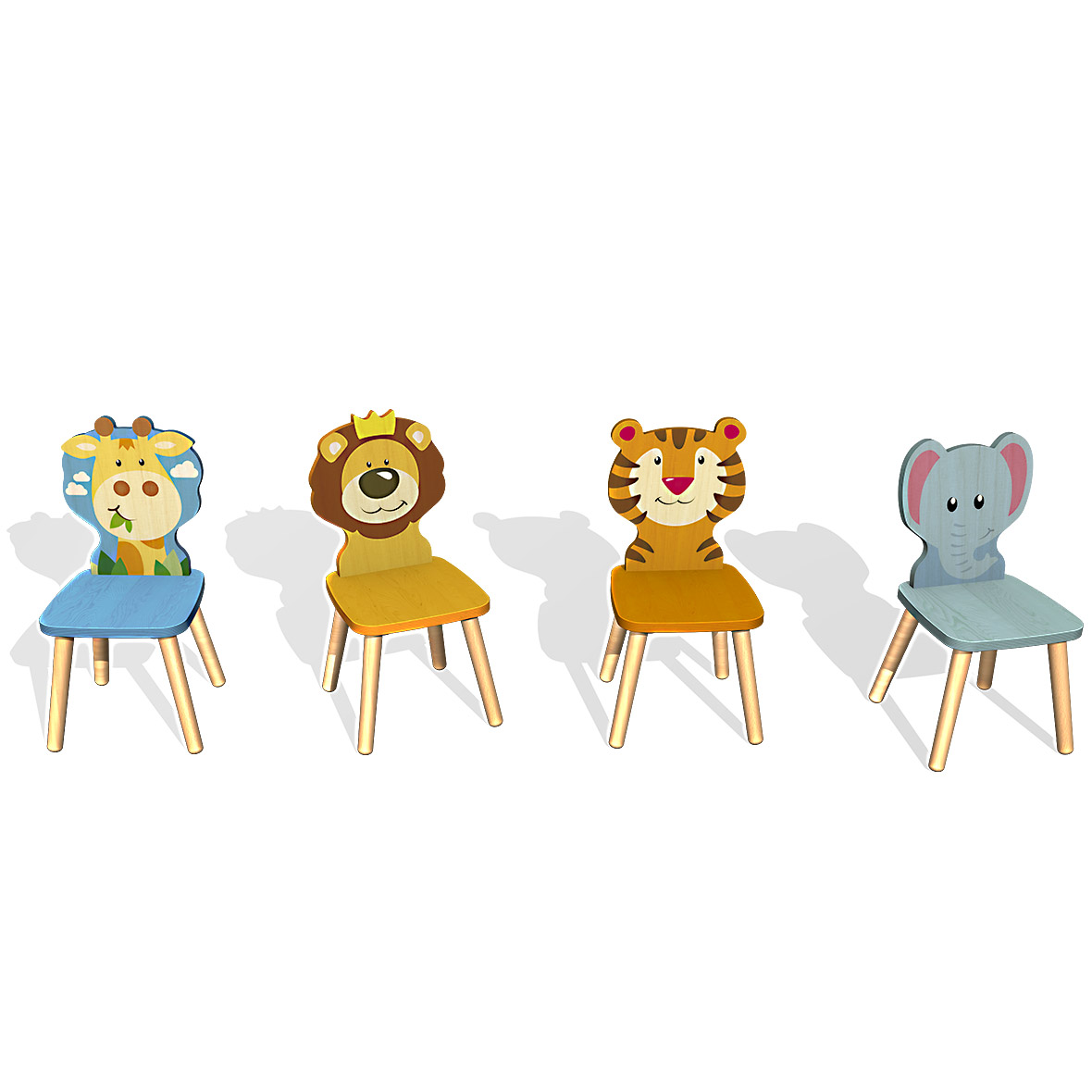 Kinderstuhl Tiergruppe von Weizenkorn kinderstuhl tiergruppe von weizenkorn