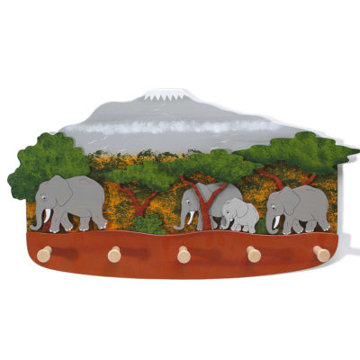 Garderobe Afrika mit Elefanten
