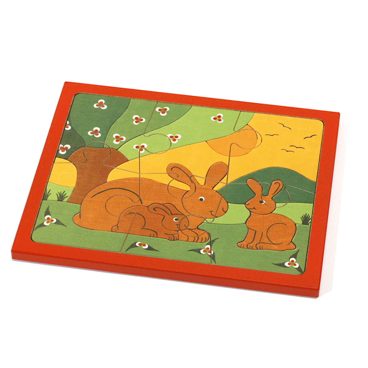 Puzzle Hasenfamilie puzzle hase 6 teilig weizenkorn