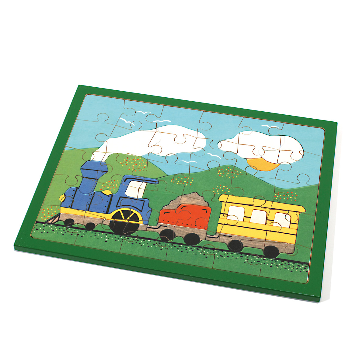 Puzzle Eisenbahn puzzle zuegli 30 teile weizenkorn