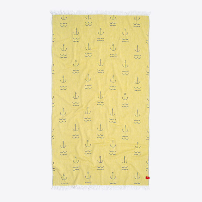 Strandtuch mit Ankermotiv von Rothirsch | Bestswiss