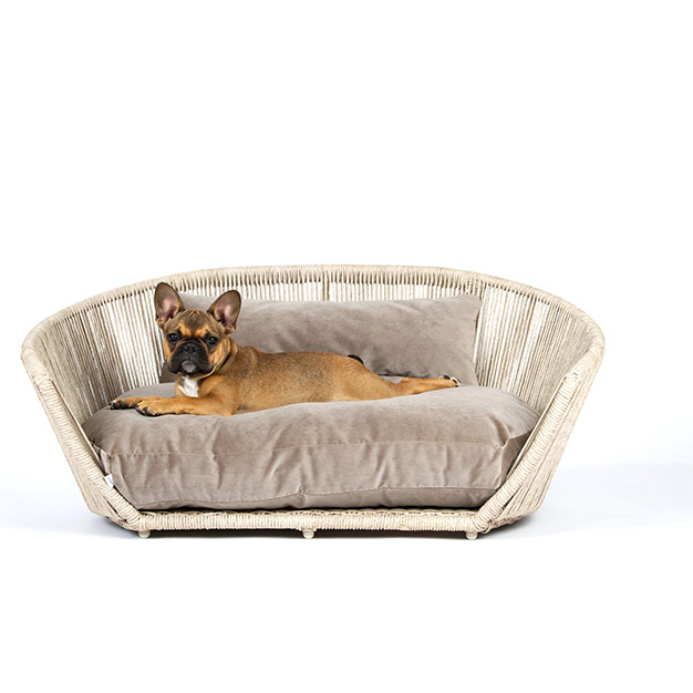 Hundebett Vogue hundebett vogue velvet taupe laboni