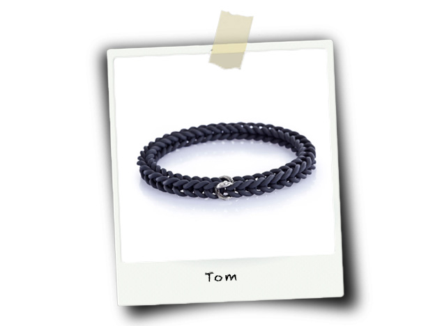 Herrenarmband aus Kautschuck