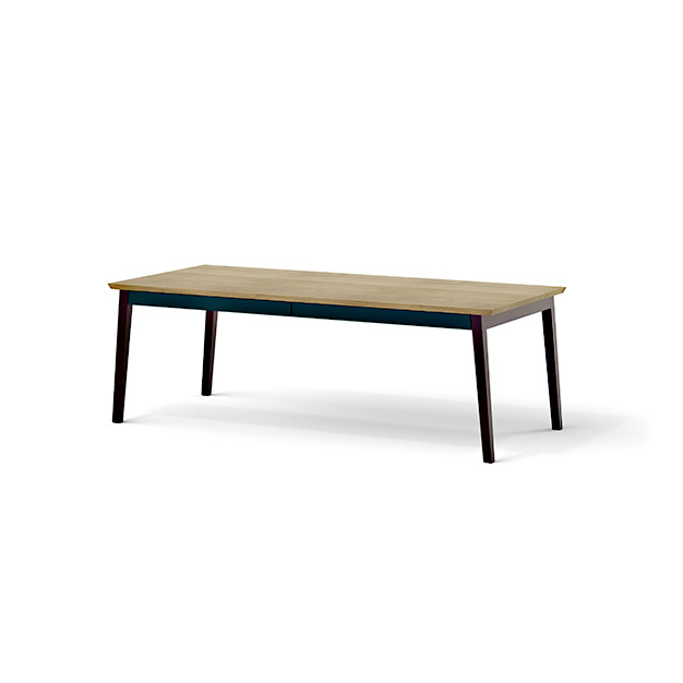Schubladentisch Pavo Eiche und farbig tisch pavo gruen violette oesch innenausbau