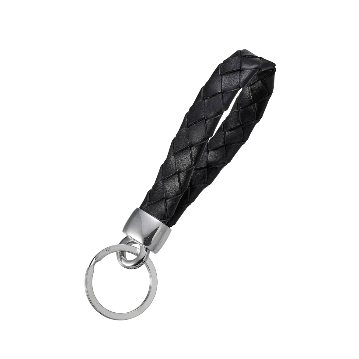 Schlüsselanhänger aus Leder und Silber opera black schluesselanhaenger leder silber keeeart
