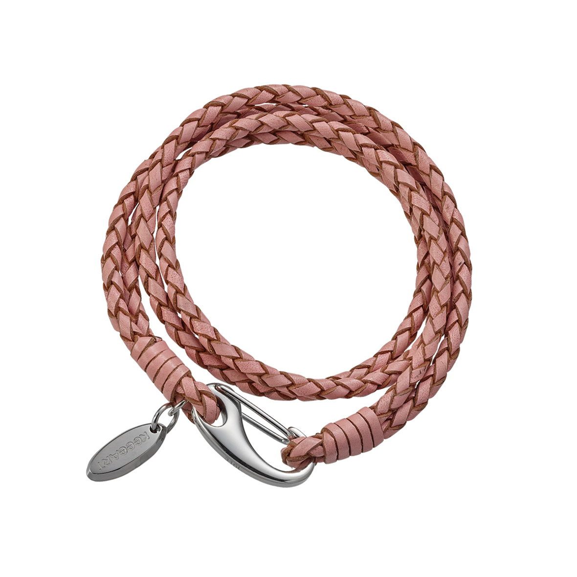 Lederarmband geflochten lederarmband pink keeeart