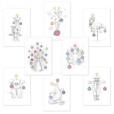 Postkarten-Set – Les Petits Noëls