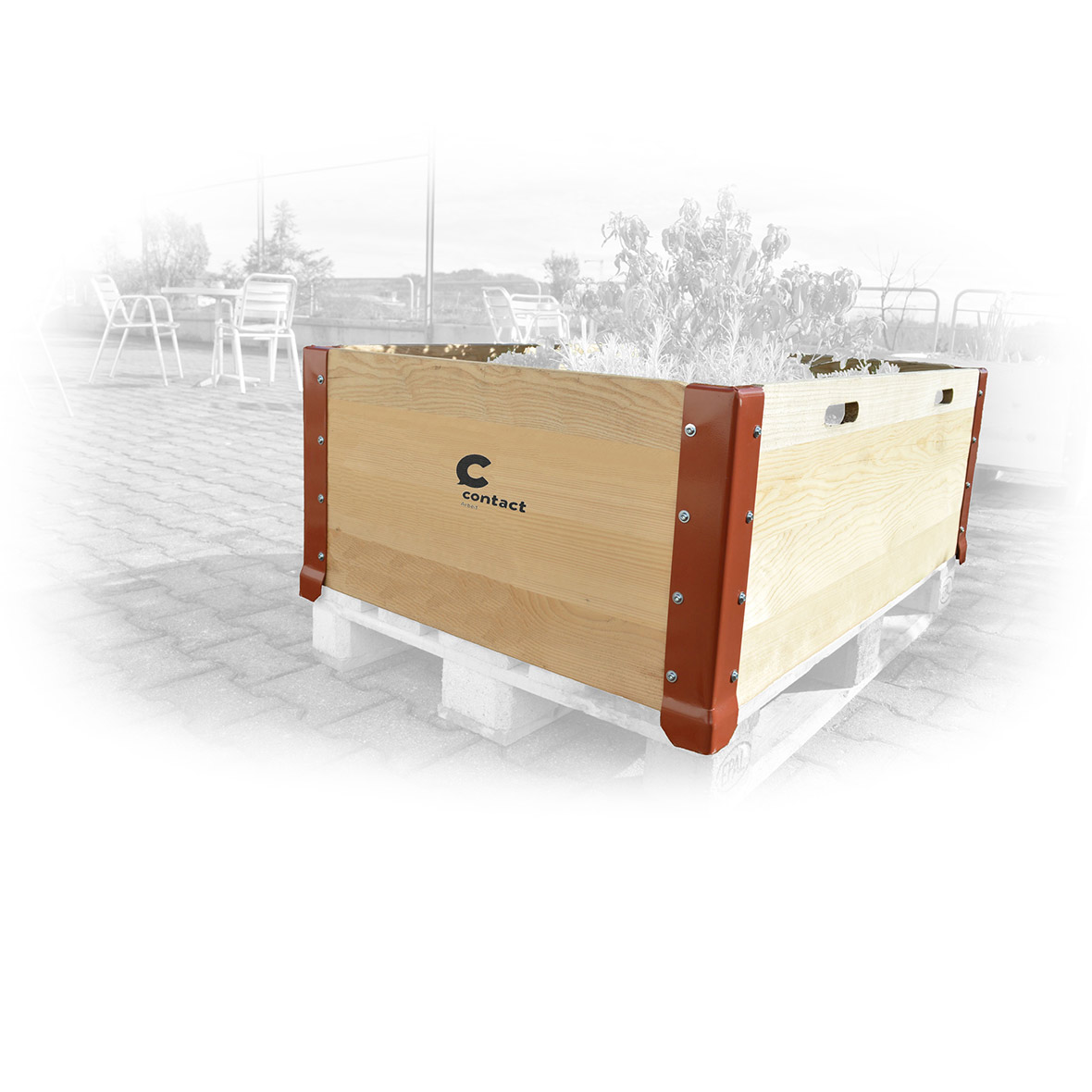 Stadtgarten mit Palett fürs Urban Garding | Bestswiss.ch