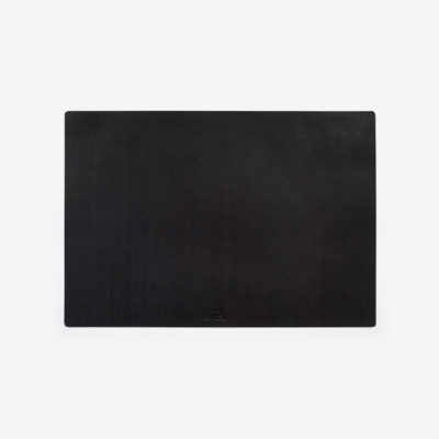 Schreibtischunterlage Leder Schwarz – 50,5 x 35,5 cm