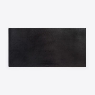Schreibtischunterlage Leder Schwarz – 80 x 40 cm