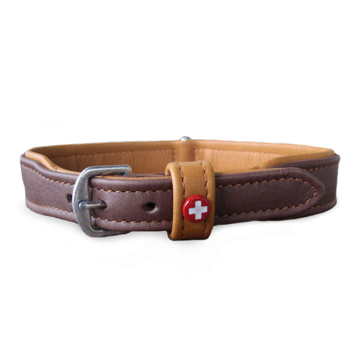 Hundehalsband Rigi tabak auf natur hunde halsband rigi tabak natur lueti