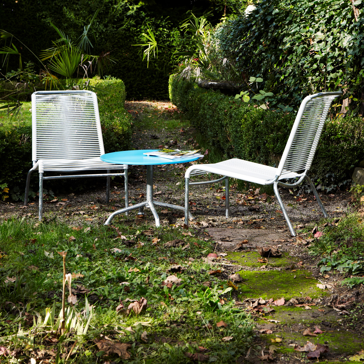 Haefeli Gartenloungetisch haefeli loungegartentisch hellblau mood embru