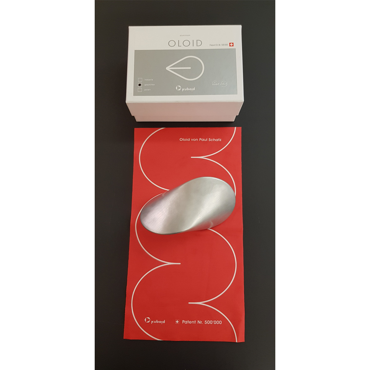 Oloid Aluminium oloid verpackung patent 500000 kuboid