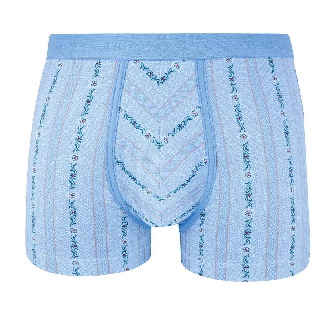 Herren-Panty hellblau mit Edelweiss-Motiv panty edelweiss hellblau isa bodywear