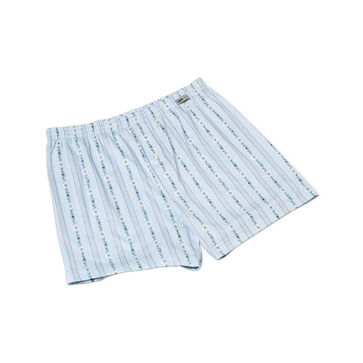 Boxershort mit Edelweiss-Motiv boxershorts hellblau isa bodywear
