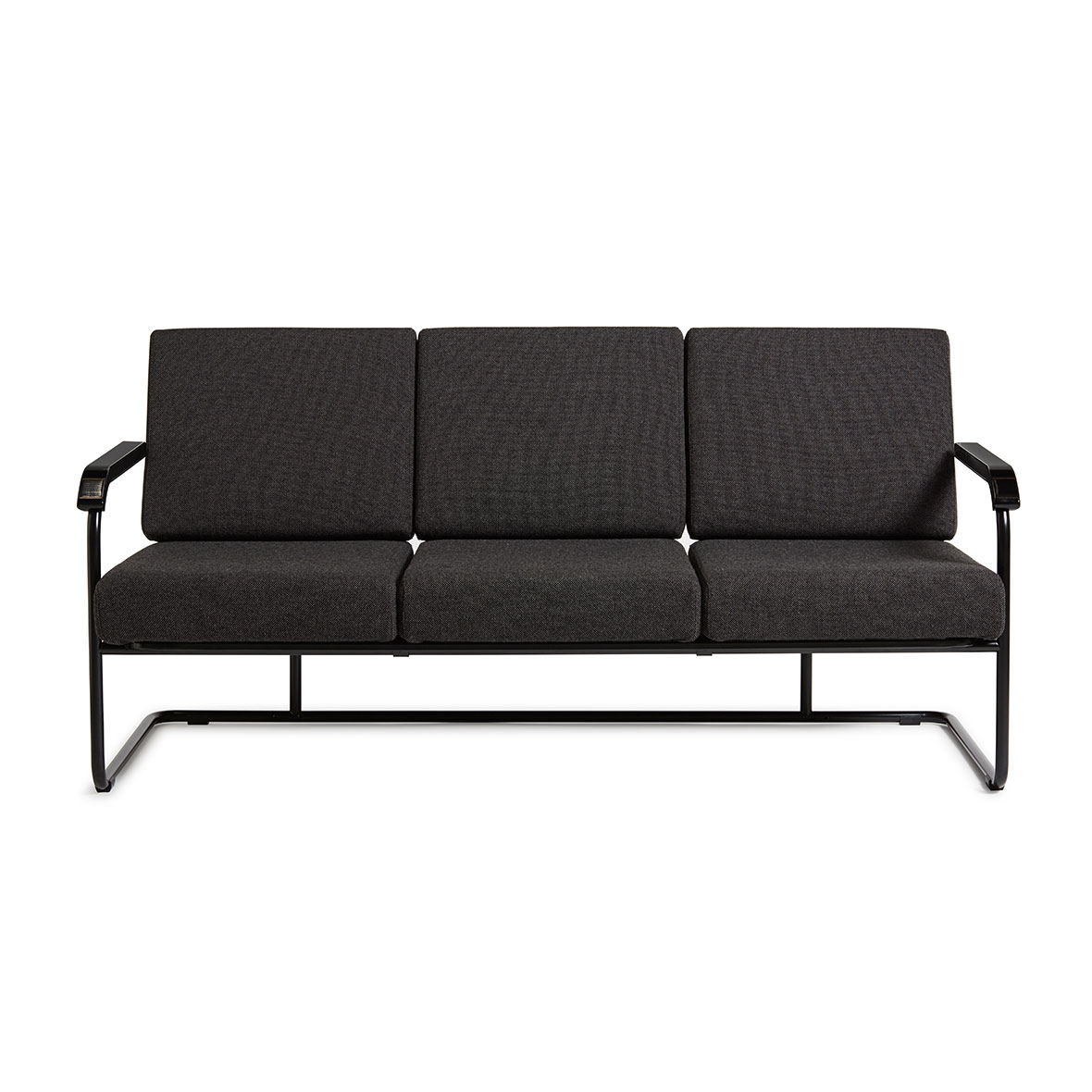 Moser Sofa 1438 moser sofa stoff grau gestell schwarz embru