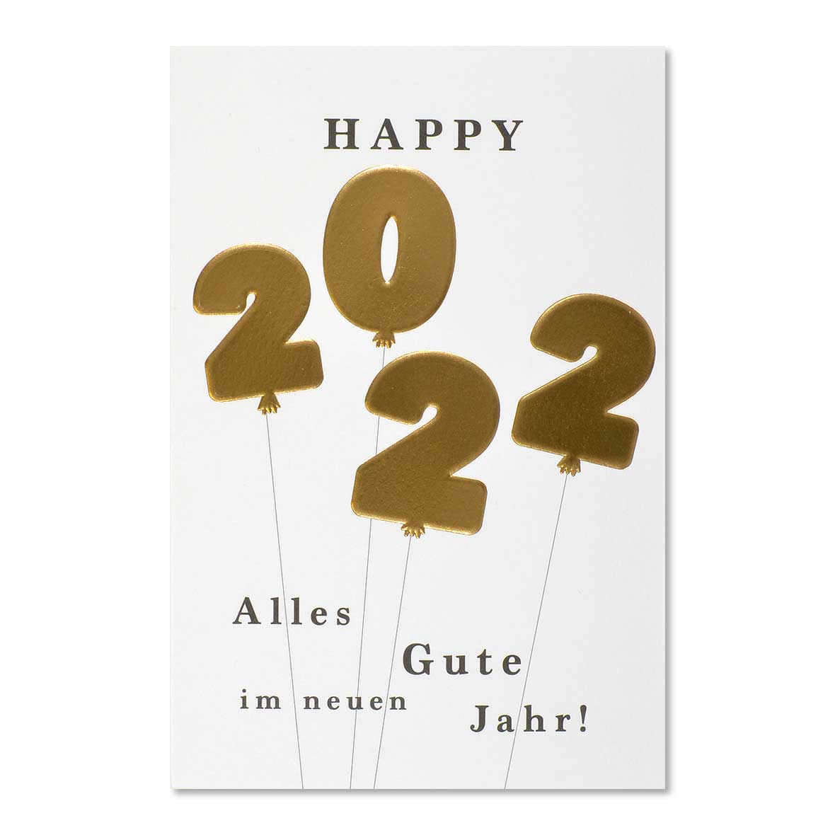 Wunderschone Neujahrskarte Happy 2022 Bestswiss