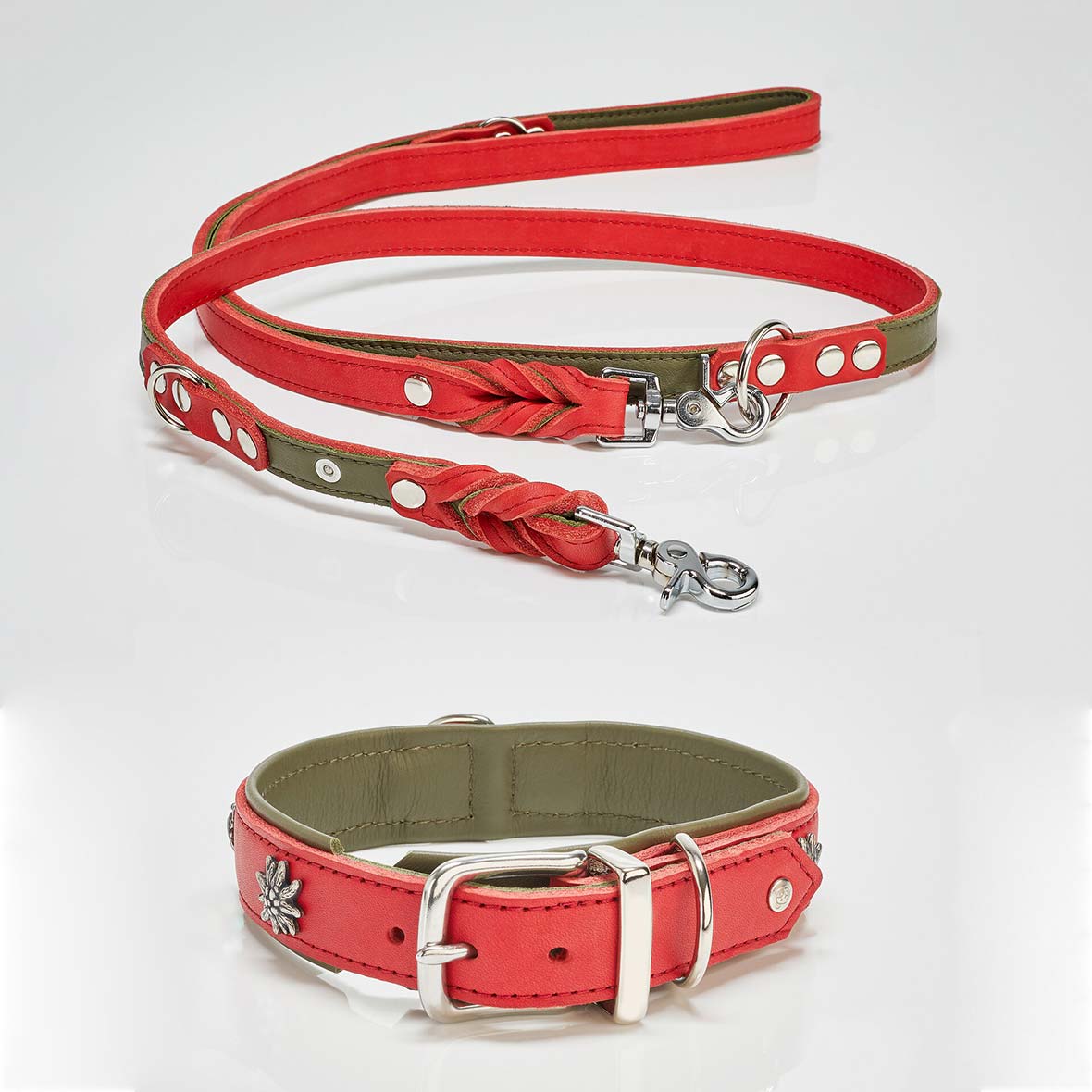 Hundeleine und Halsband Edelweiss hundehalsband edelweiss set laboni