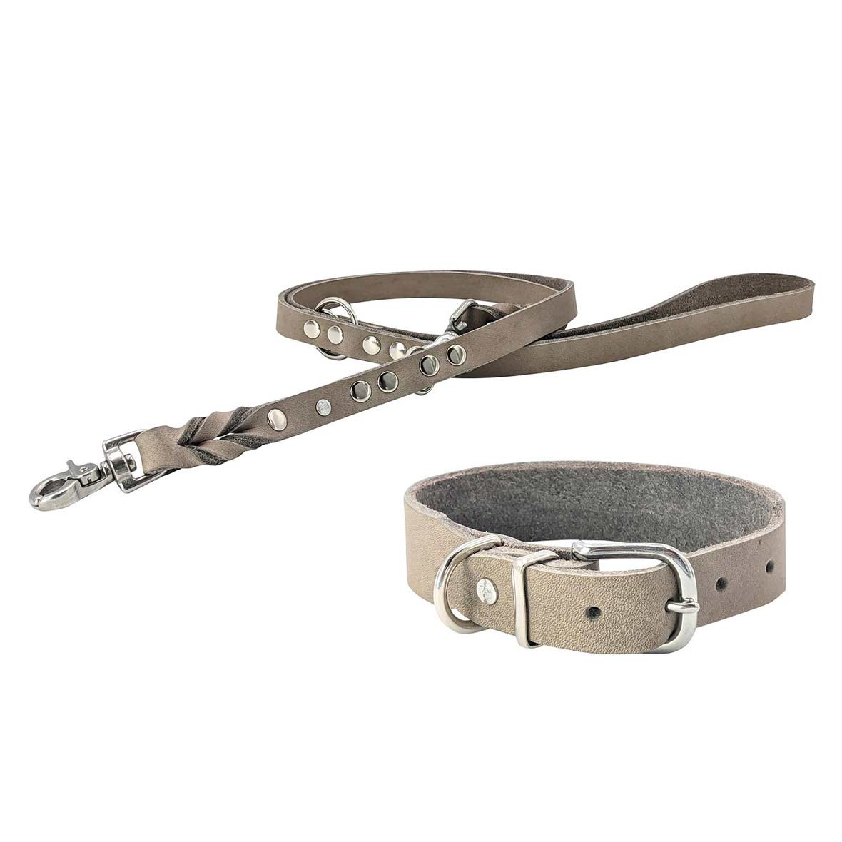 Hundeleine und Halsband Giro hundeline halsband grau set laboni