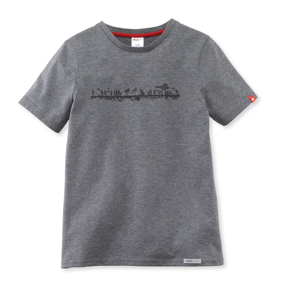 Kinder-T-Shirt Scherenschnitt-Motiv tshirt kinder scherenschnitt isa bodywear