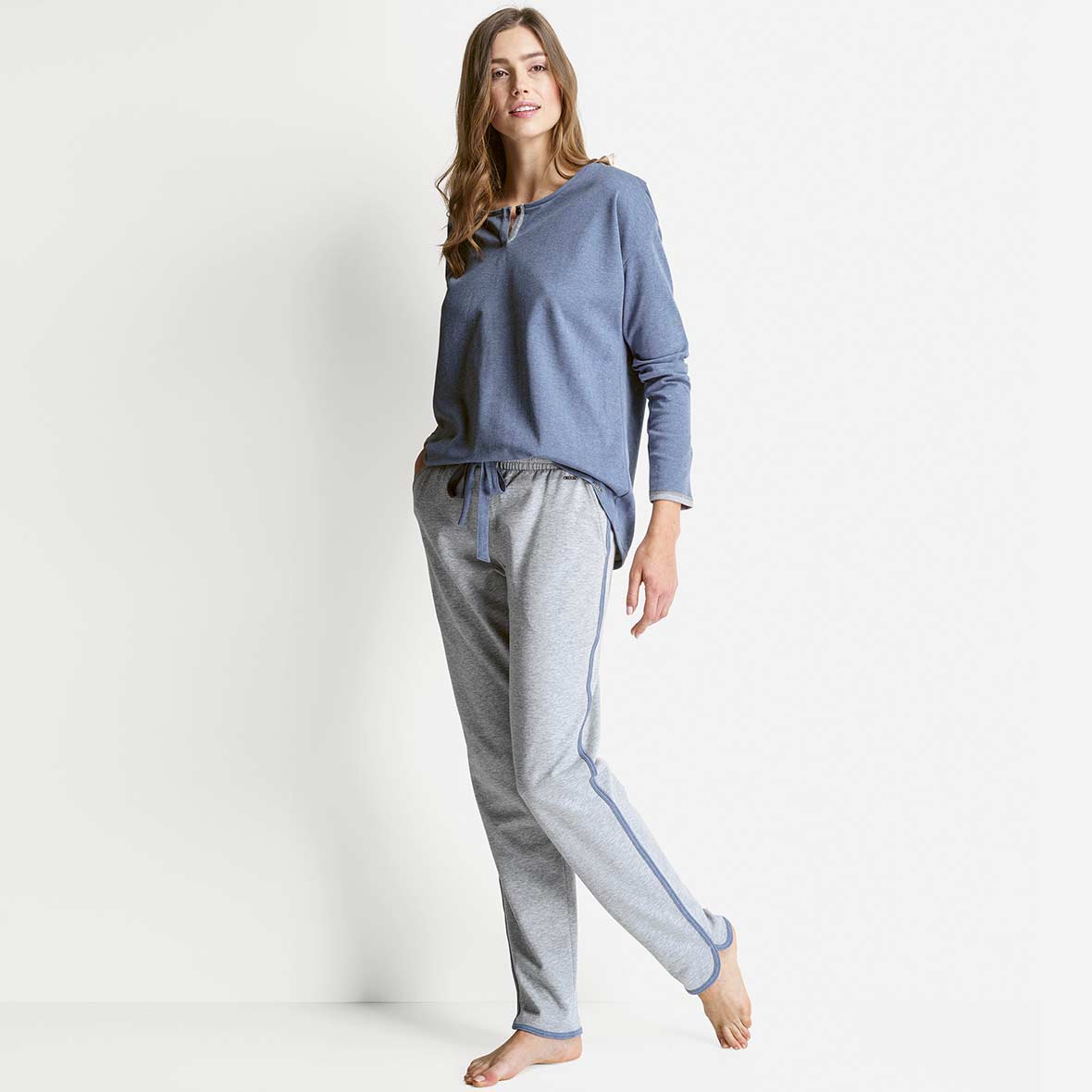 Damen-Jogginghose – Living Home damen jogginghose grau blau isa bodywear