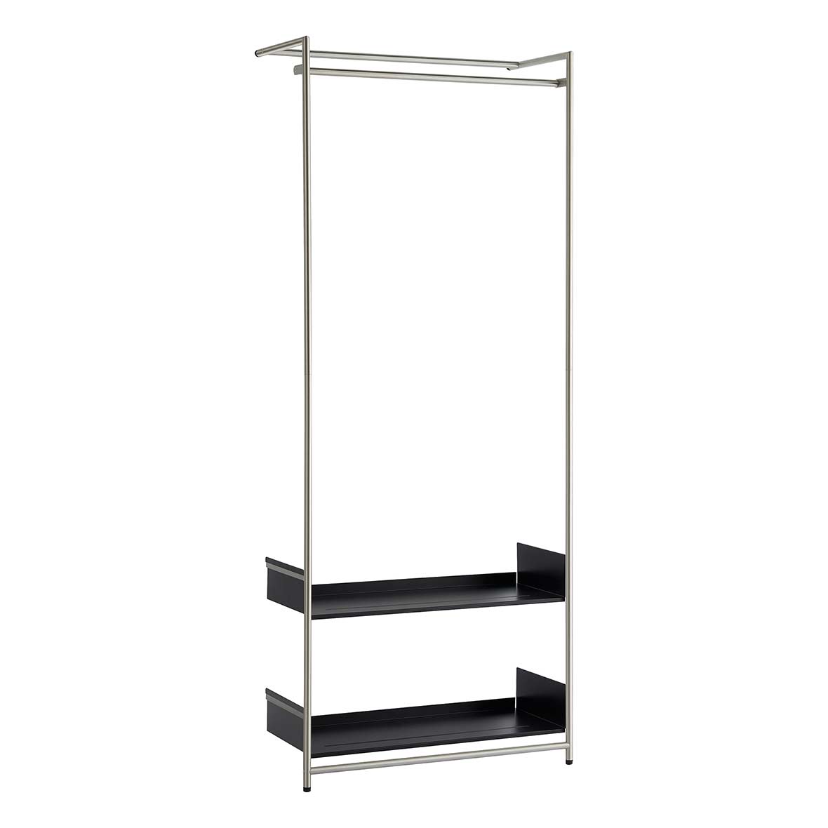 Anlehngarderobe Comba anlehngarderobe comba gebuerstet chrom schwarz mit mox