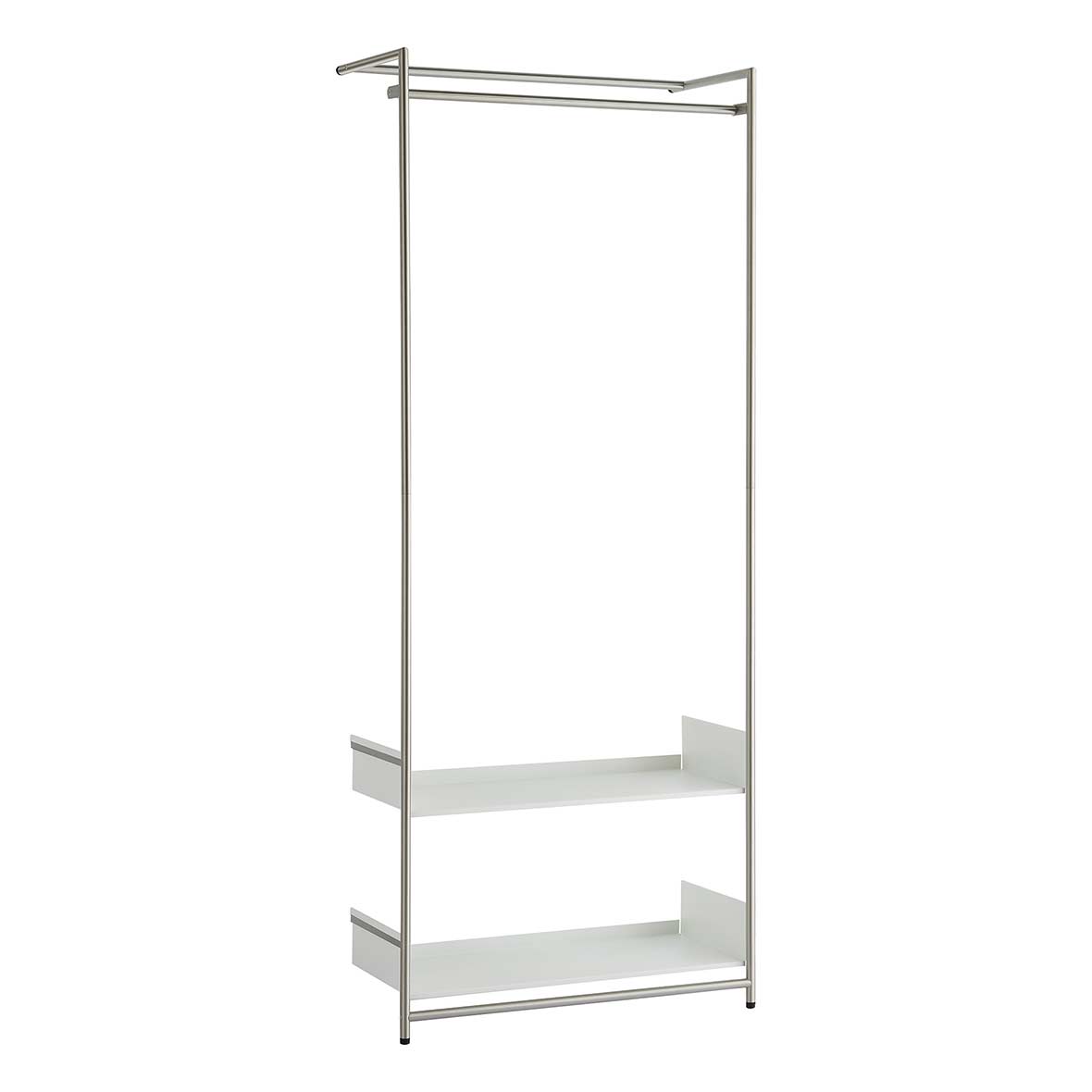 Anlehngarderobe Comba anlehngarderobe comba gebuerstet chrom weiss ohne mox