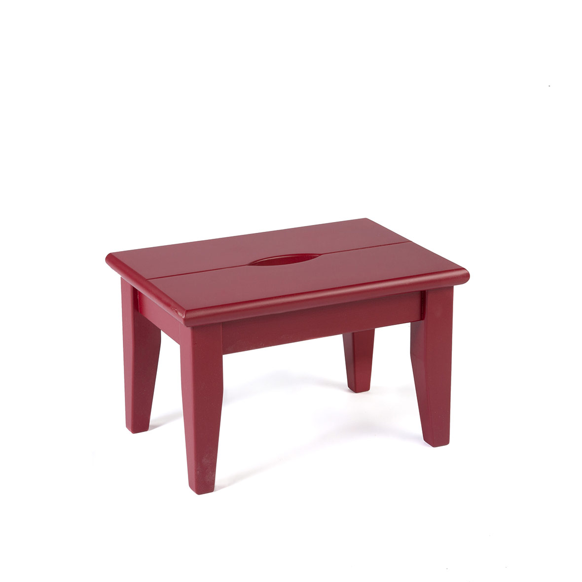 Tritthocker aus Fichtenholz tritthocker bordeaux contact holz