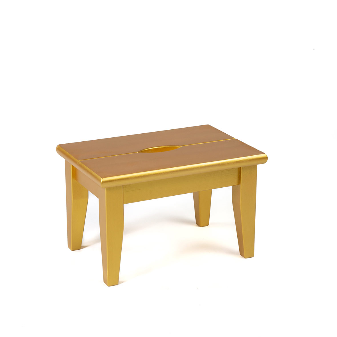 Tritthocker aus Fichtenholz tritthocker gold contact holz