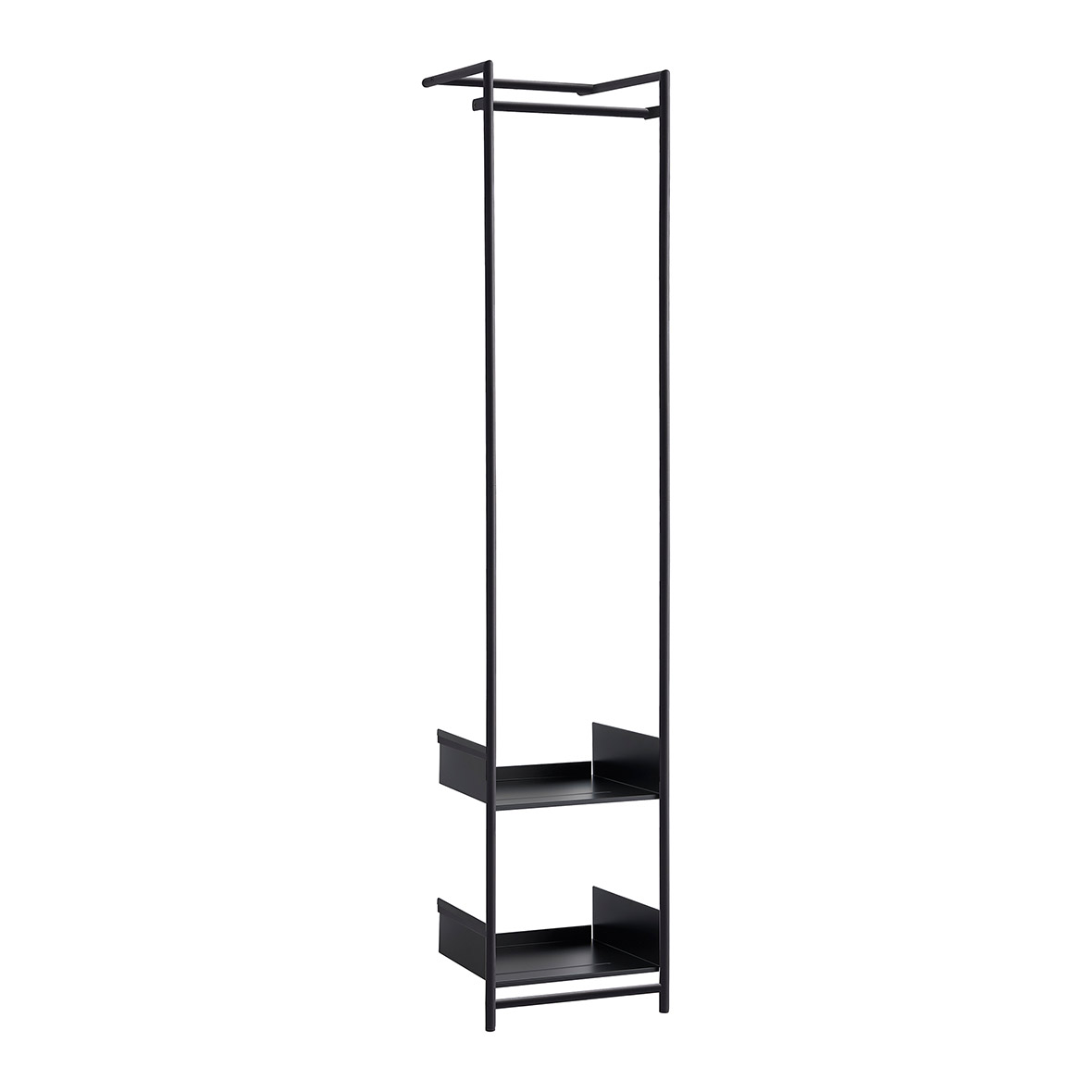 Anlehngarderobe Comba S garderobe comba s schwarz pulverbeschichtet ablage mox