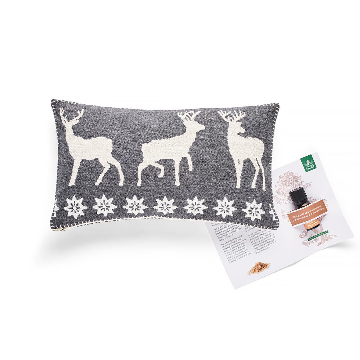 Arvenkissen Hirsch arvenkissen hirsch weiss nature design