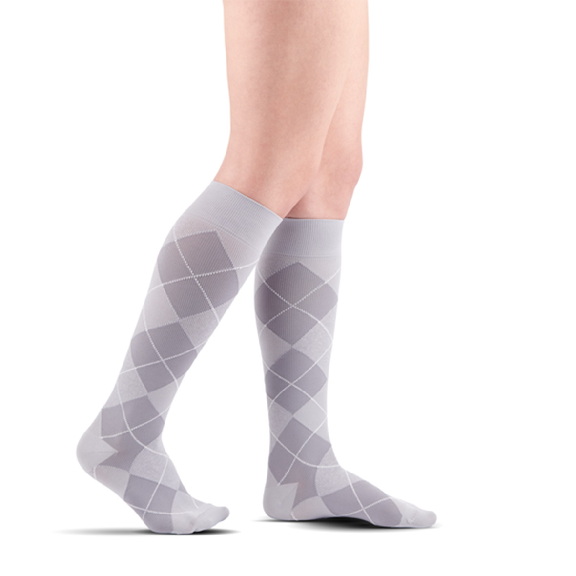 Kompressionssocken Frauen Platin Argyle kompressionssocken microfiber shades platin argyle sigvaris