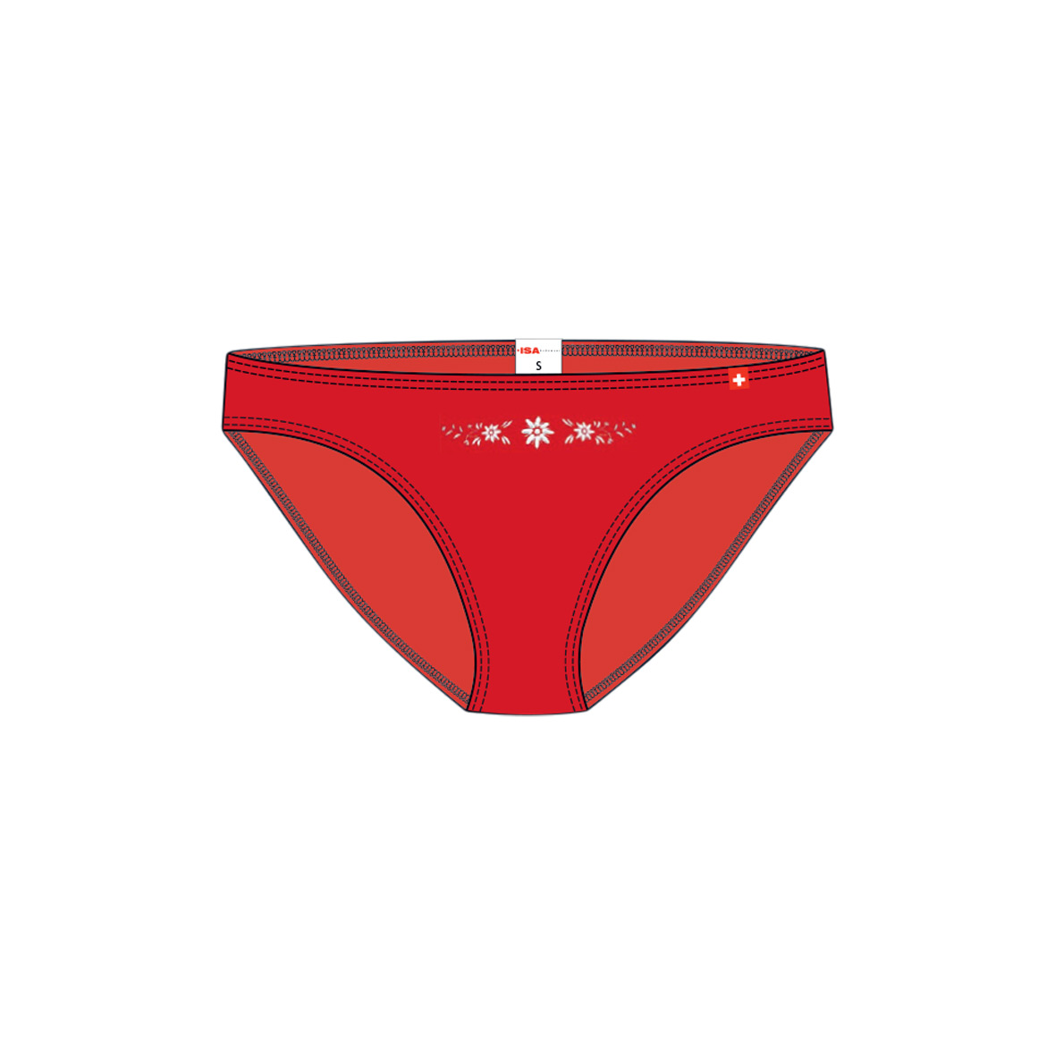 Damen-Slip mit Edelweiss-Motiv slip lara schwinger kollektion 2022