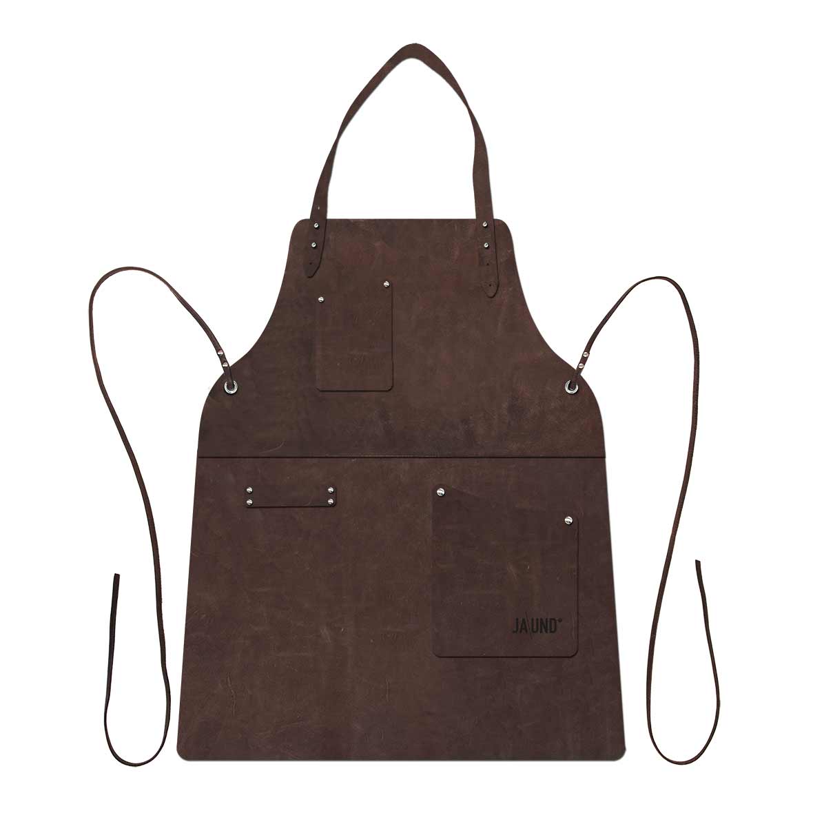 Grillschürze leder grillschuerze braun jaund