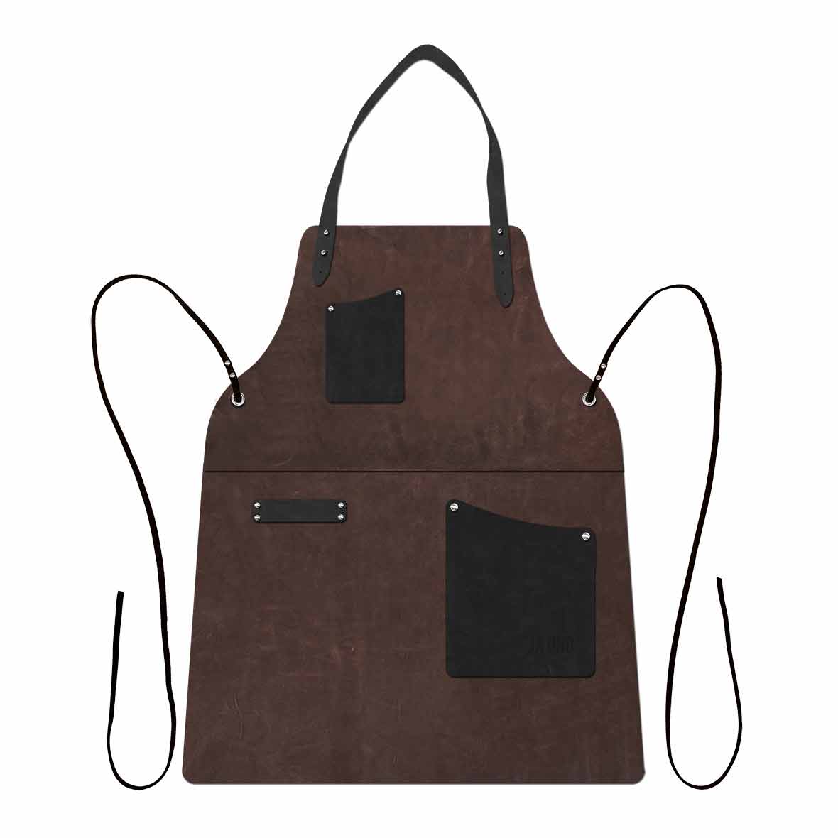 Grillschürze leder grillschurz braun schwarz jaund