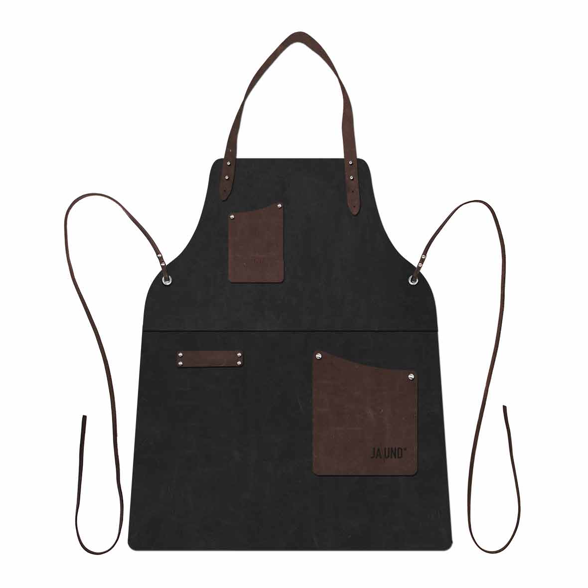 Grillschürze leder grillschurz lasche braun jaund