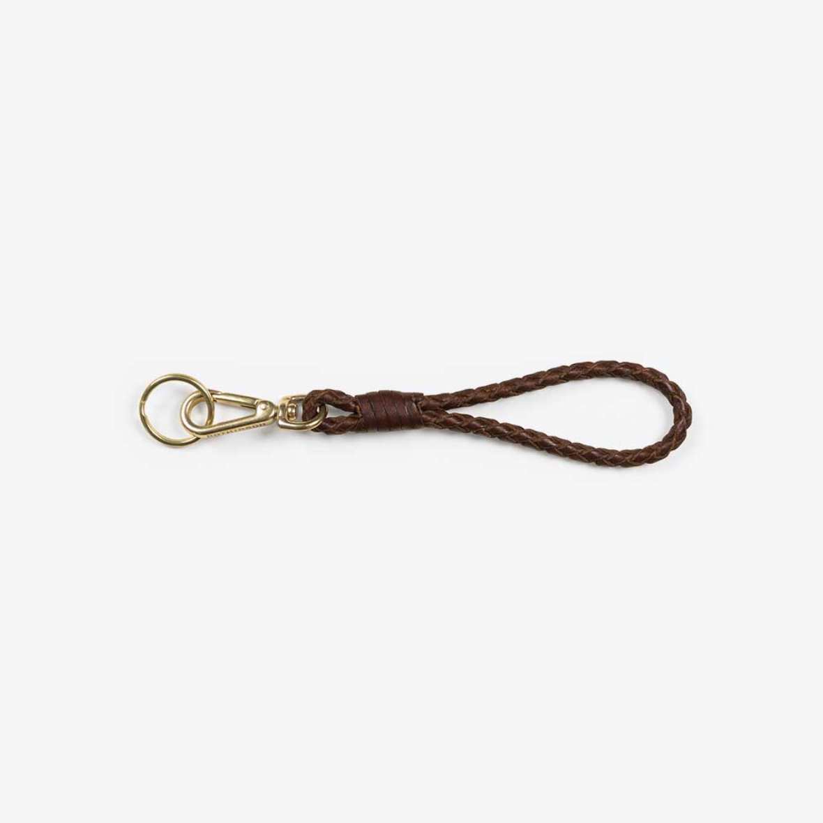 Geflochtener Schlüsselanänger aus Leder leder schluesselanhaenger 25 cm braun rothirsch